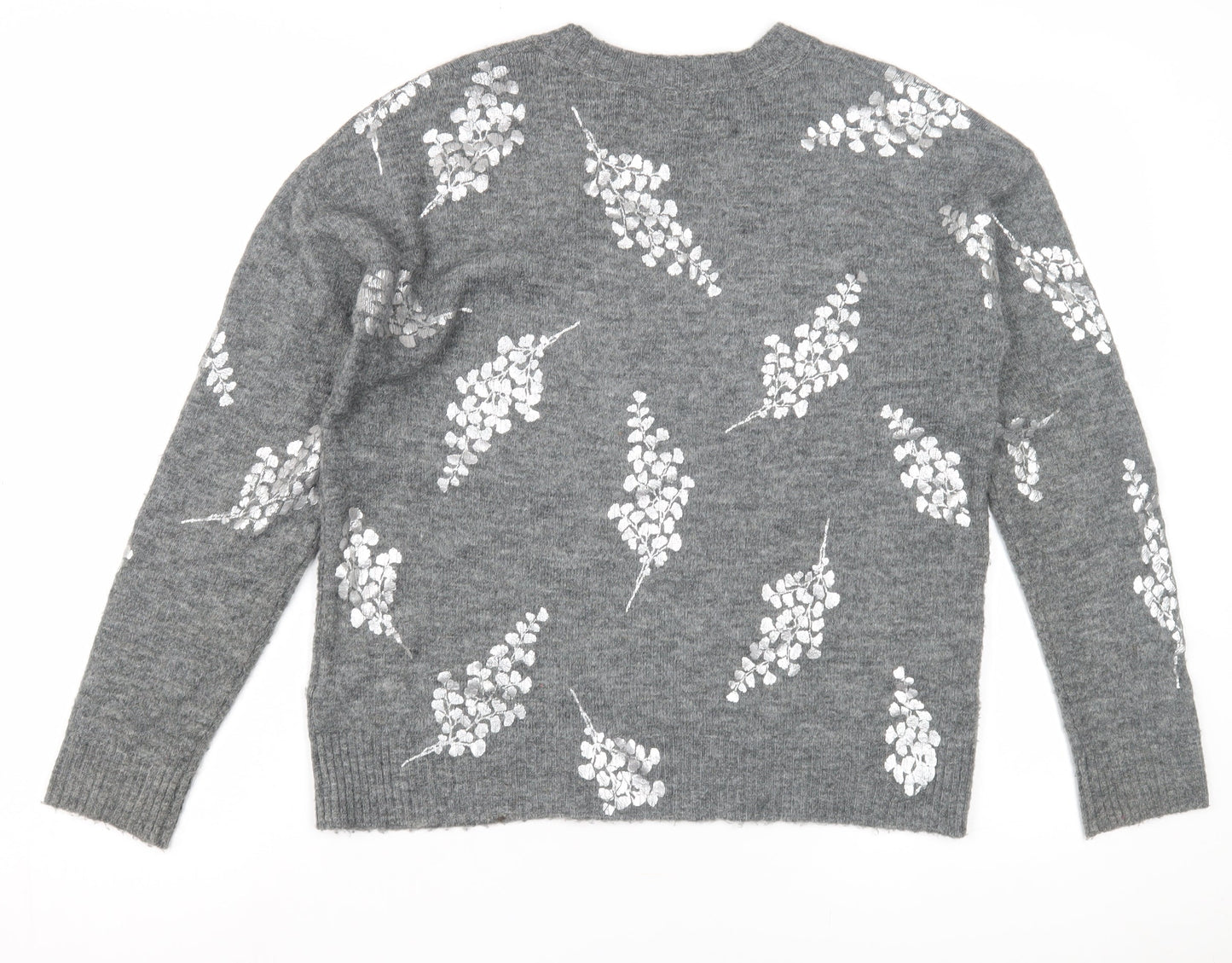 Womens UK Size S Oasis Grey Pullover Jumper