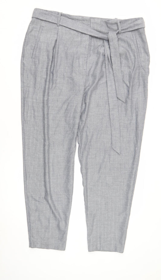 Phase Eight Women’s Grey Herringbone Trousers - Size 18