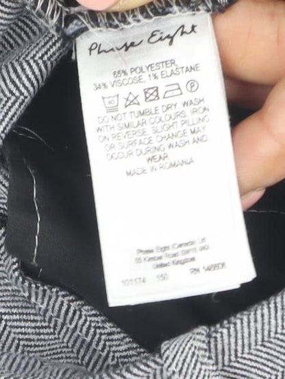 Phase Eight Women’s Grey Herringbone Trousers - Size 18