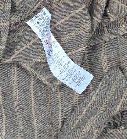 Womens UK Size 10 PRETTYLITTLETHING Brown Basic Button-Up