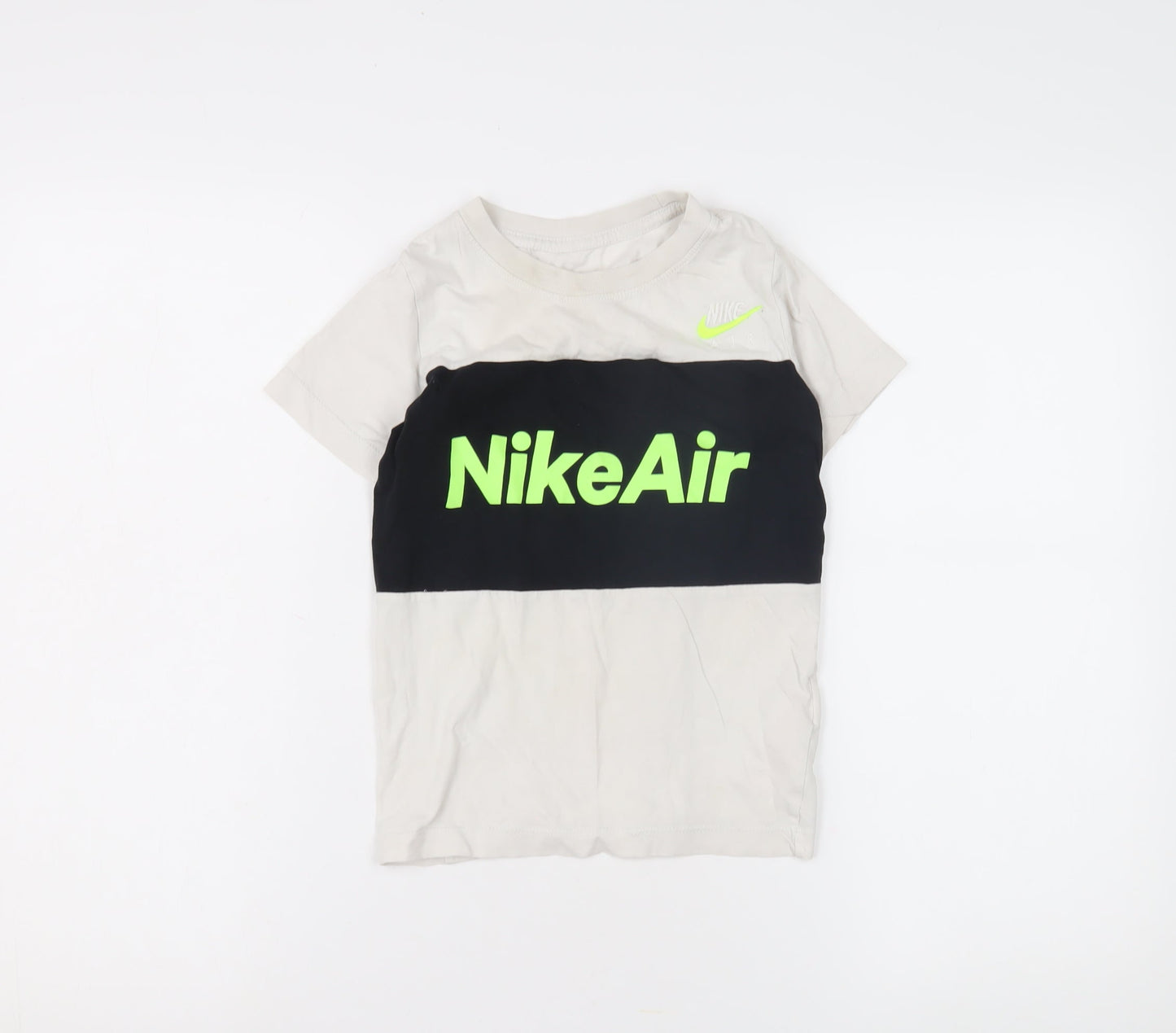 Nike Boys Beige XS Colourblock T-Shirt