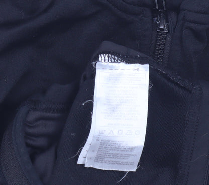 Adidas Boys Black Full Zip Hoodie 2-3 Years
