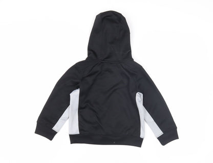 Nike Boys Black Hoodie 4-5 Years Pullover Sportswear