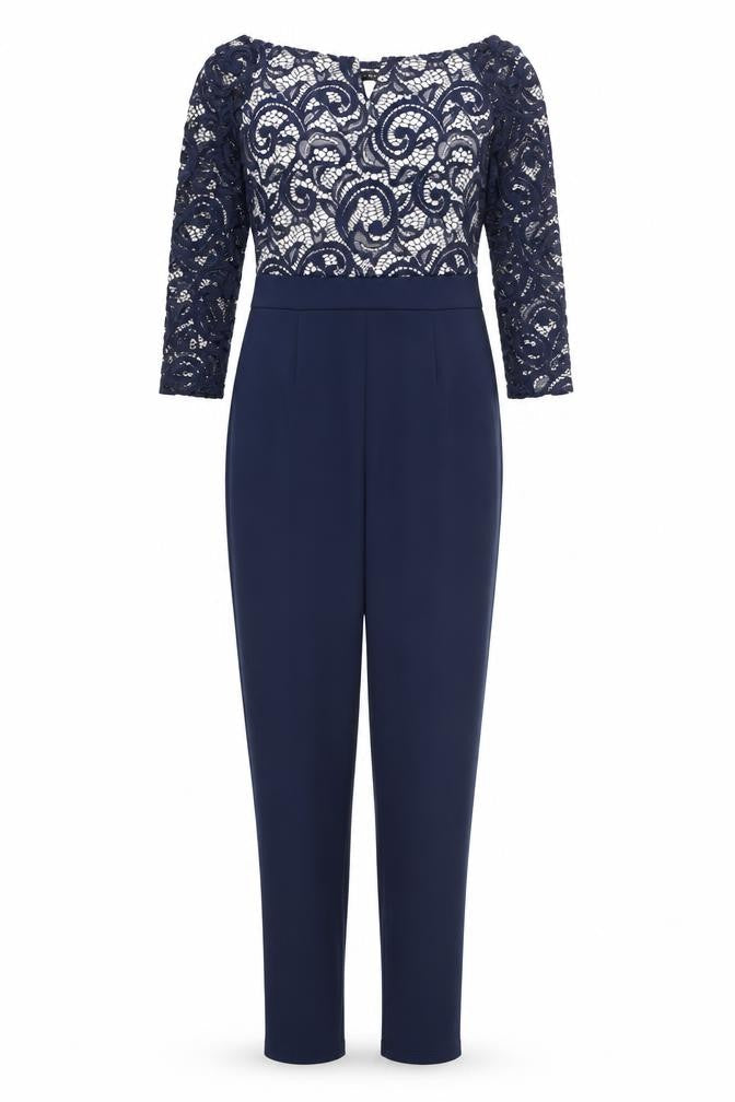 Womens UK Size 8 Quiz One-Piece Blue Jumpsuit