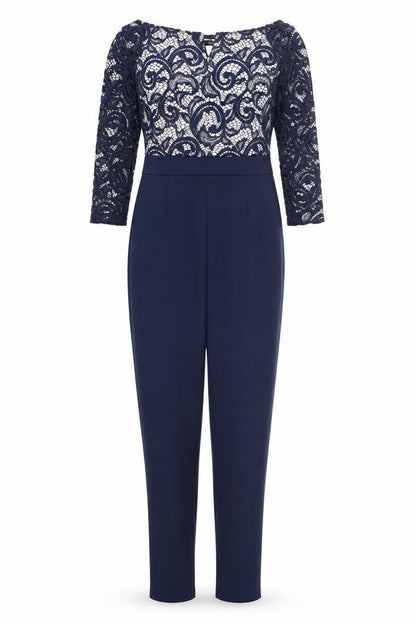 Womens UK Size 8 Quiz One-Piece Blue Jumpsuit