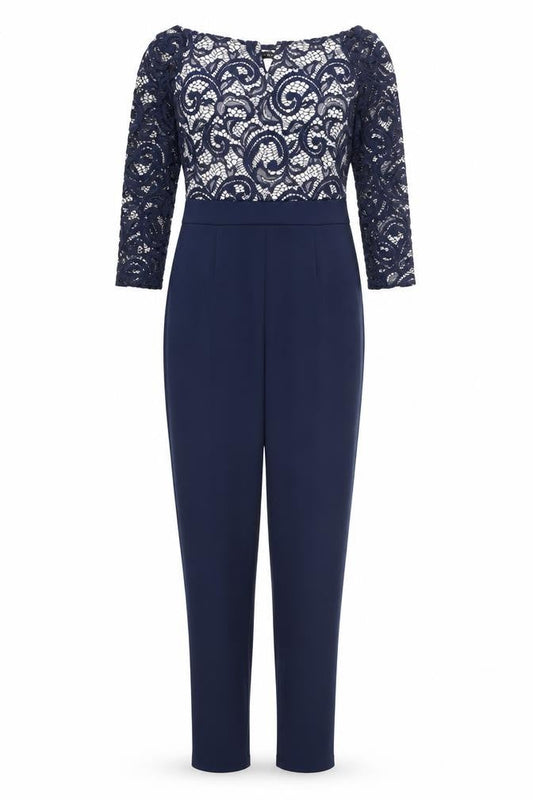Womens UK Size 8 Quiz One-Piece Blue Jumpsuit
