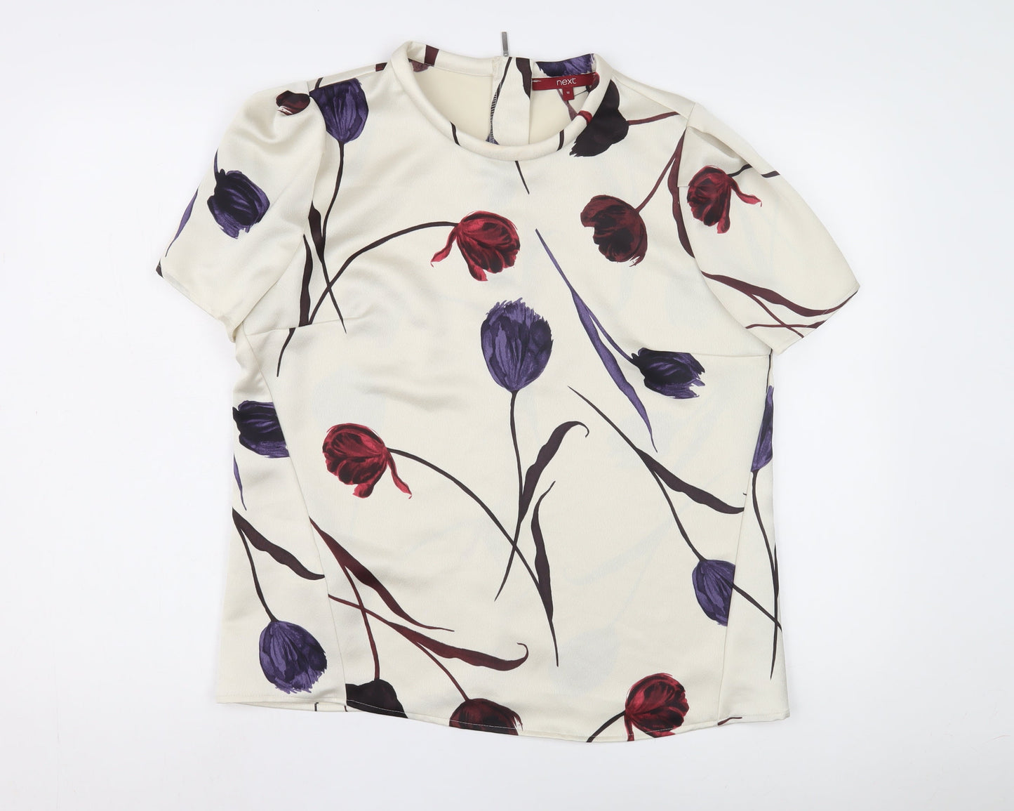 Womens UK Size 16 NEXT Multicoloured Basic Blouse