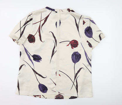 Womens UK Size 16 NEXT Multicoloured Basic Blouse