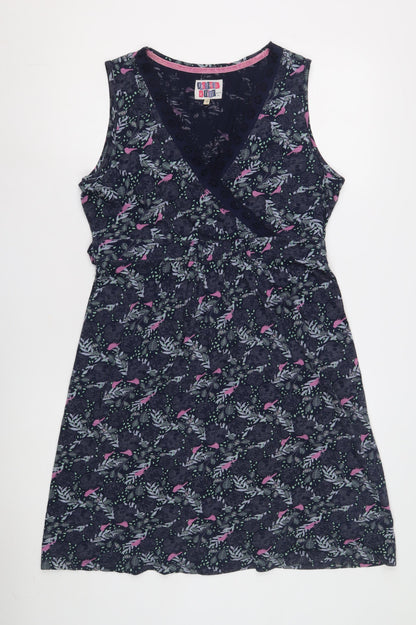 Faithful & True Women's Floral Dress UK 14 Multicoloured Sleeveless