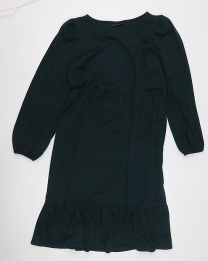 Wallis Women's Green Long Sleeve Dress Size 14