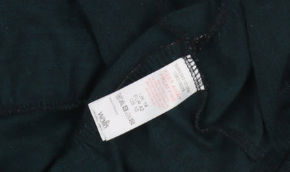 Wallis Women's Green Long Sleeve Dress Size 14