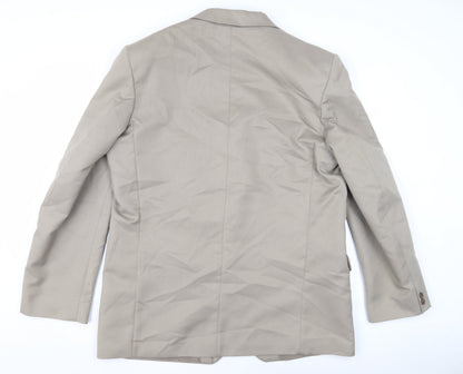 City inc Men's Beige Blazer 44L Regular Fit Jacket