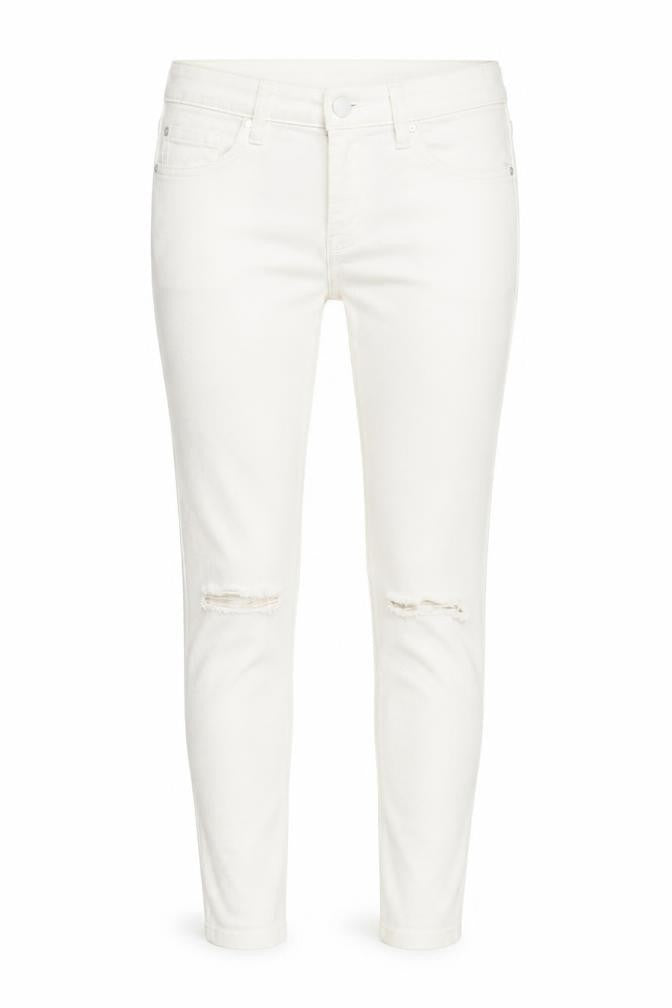 Womens UK Size 8 Dorothy Perkins  Skinny White Jeans