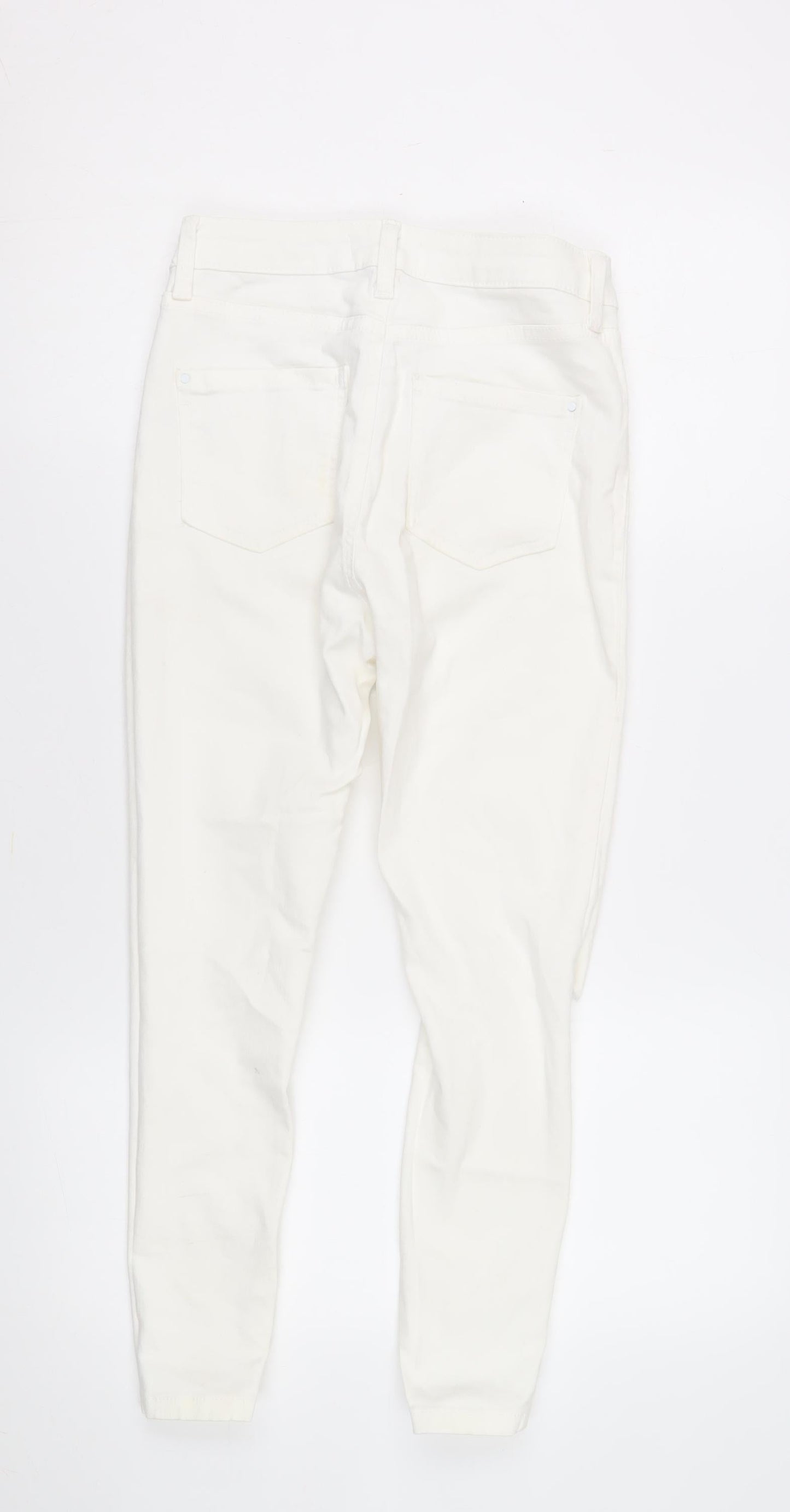 Dorothy Perkins Women's White Skinny Jeans Size 8
