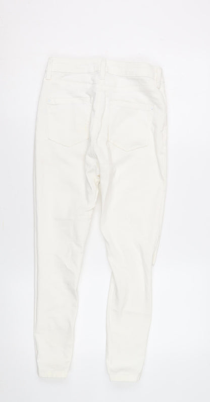 Dorothy Perkins Women's White Skinny Jeans Size 8