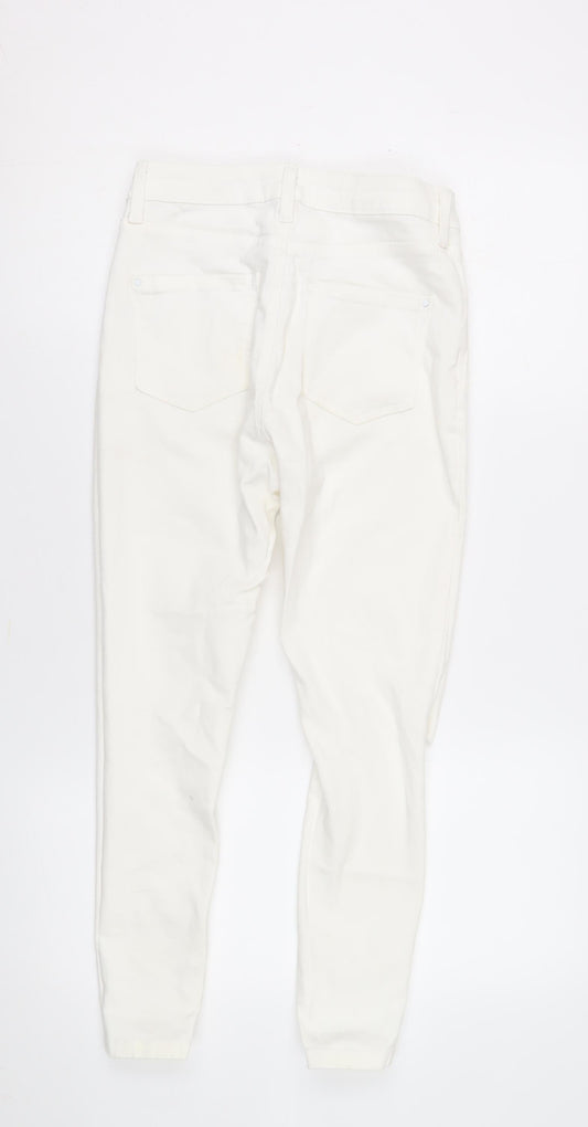 Dorothy Perkins Women's White Skinny Jeans Size 8