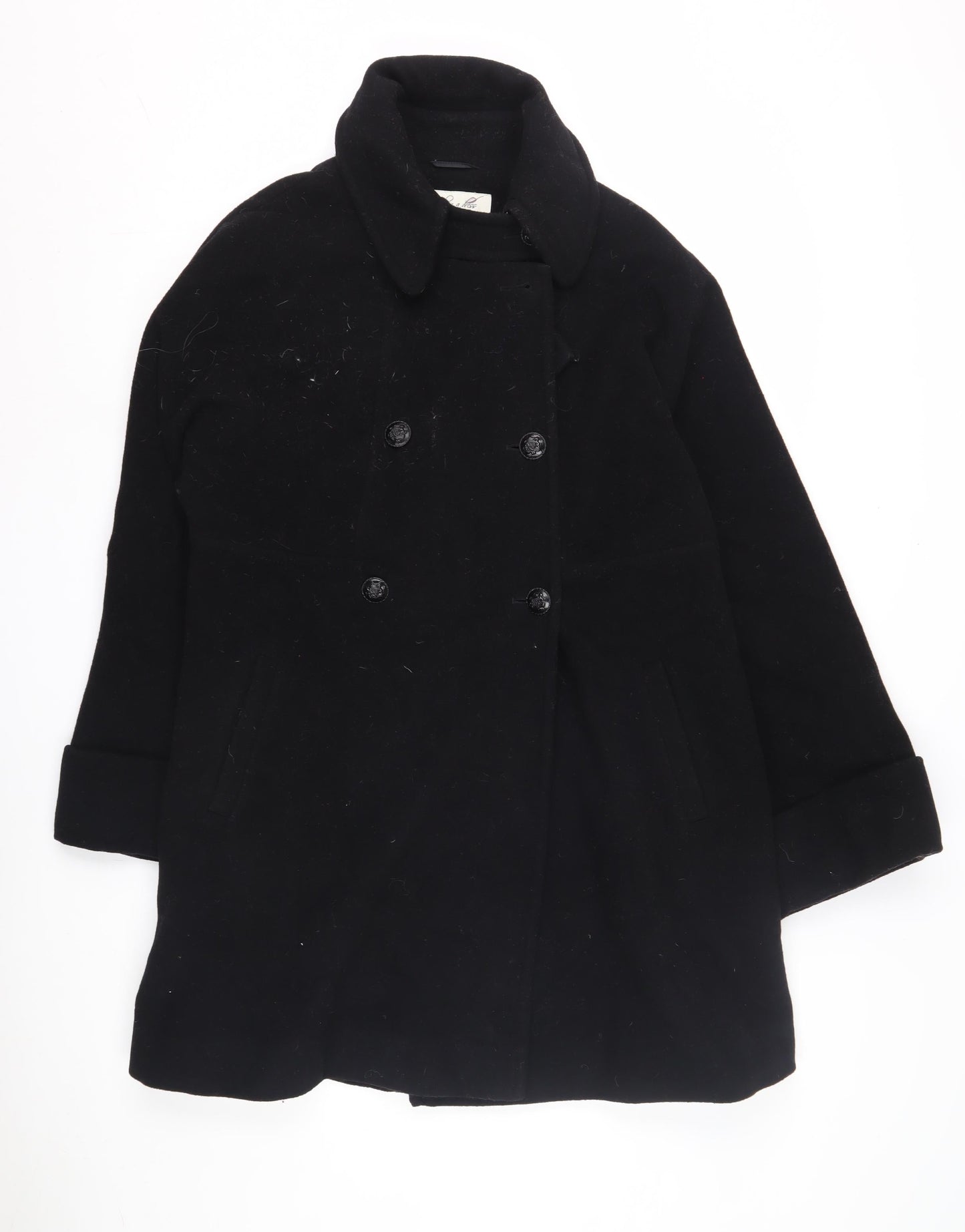 Womens UK Size 10 Damsel in a Dress Black Pea Coat