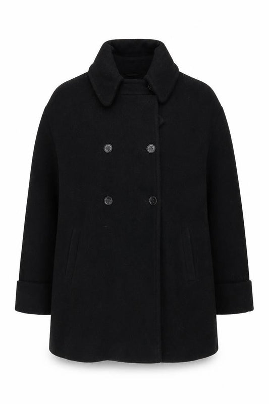 Womens UK Size 10 Damsel in a Dress Black Pea Coat