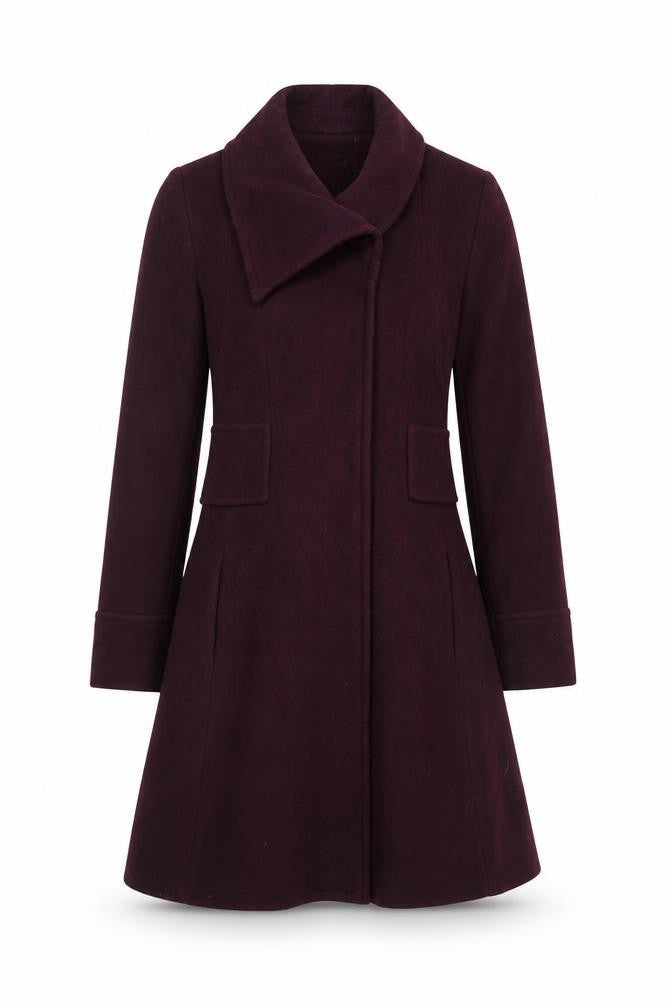 Untold Women's Purple Wool Overcoat Size 10