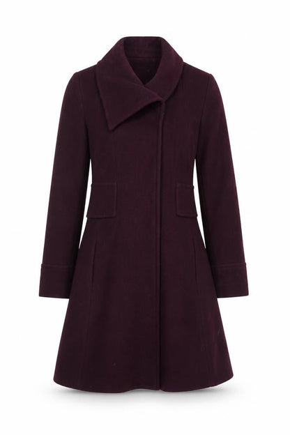 Untold Women's Purple Wool Overcoat Size 10
