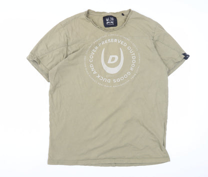 Mens UK Size XL Duck and Cover Beige  T-Shirt
