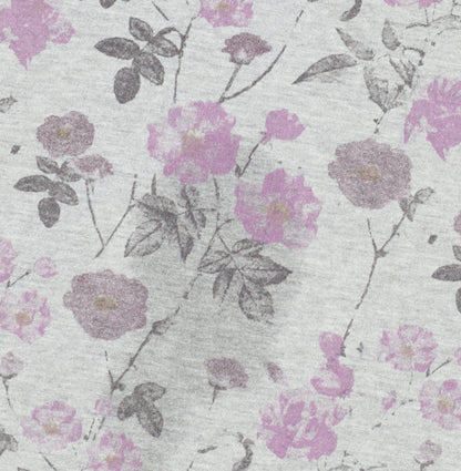 Cotton Traders Women's Grey Floral Pullover Sweatshirt Size 26