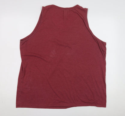 Mens UK Size 2XL Burton Menswear London Red  T-Shirt