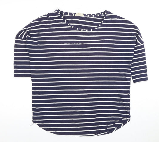 Womens UK Size M Phase Eight Blue Basic T-Shirt