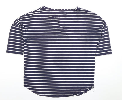 Womens UK Size M Phase Eight Blue Basic T-Shirt
