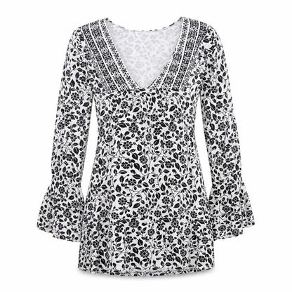 Tom Wolfe Women's Floral V-Neck Dress