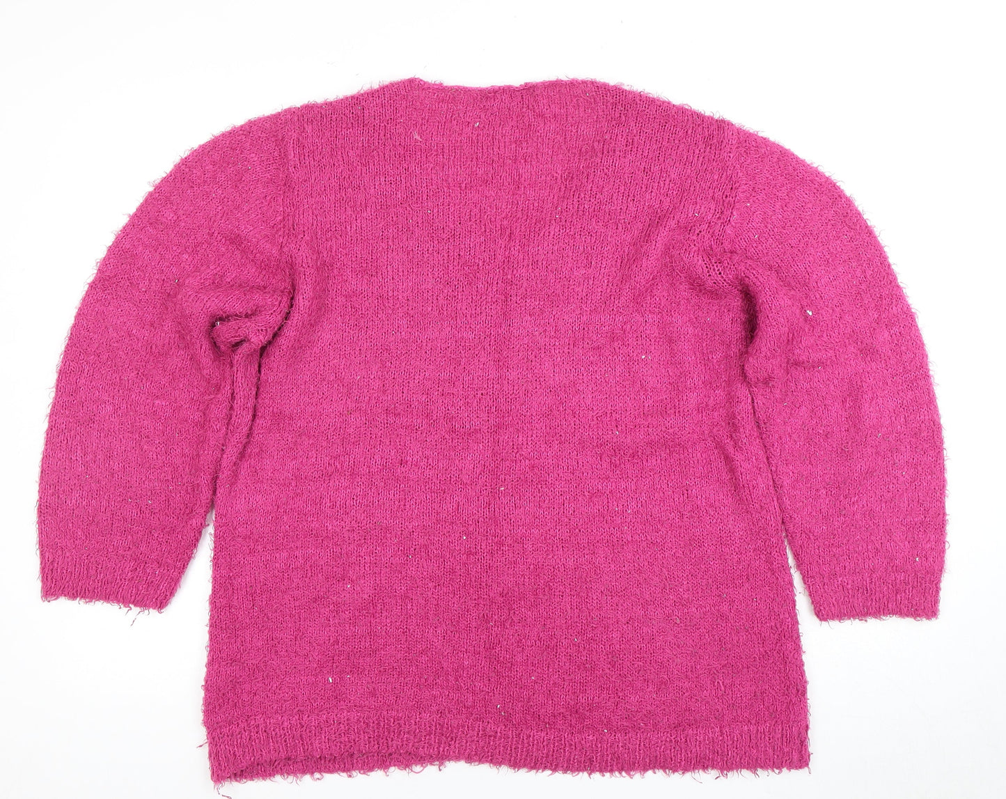 Womens UK Size 16 Studio Pink Pullover Jumper