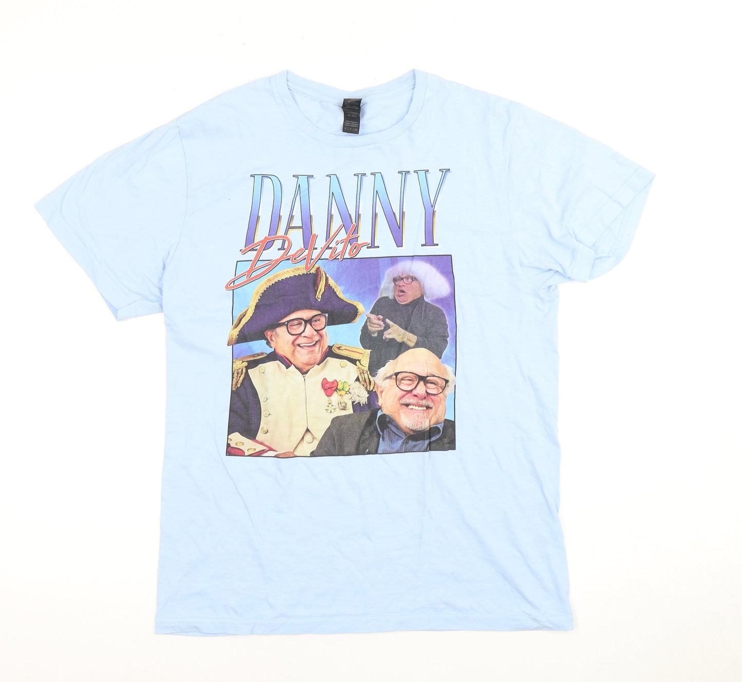 Mens UK Size S Gildan Blue  T-Shirt