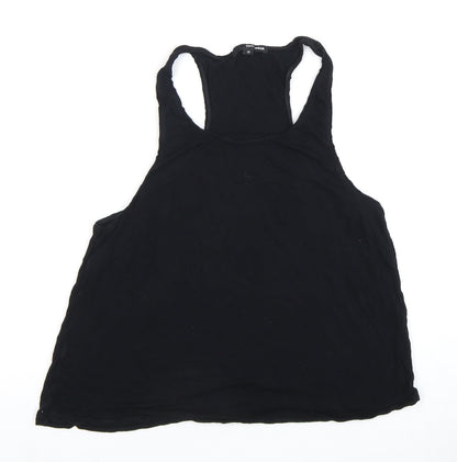 Womens UK Size XS TALLY WEiJL Black Basic Tank