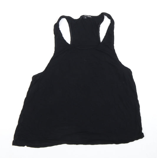 Womens UK Size XS TALLY WEiJL Black Basic Tank