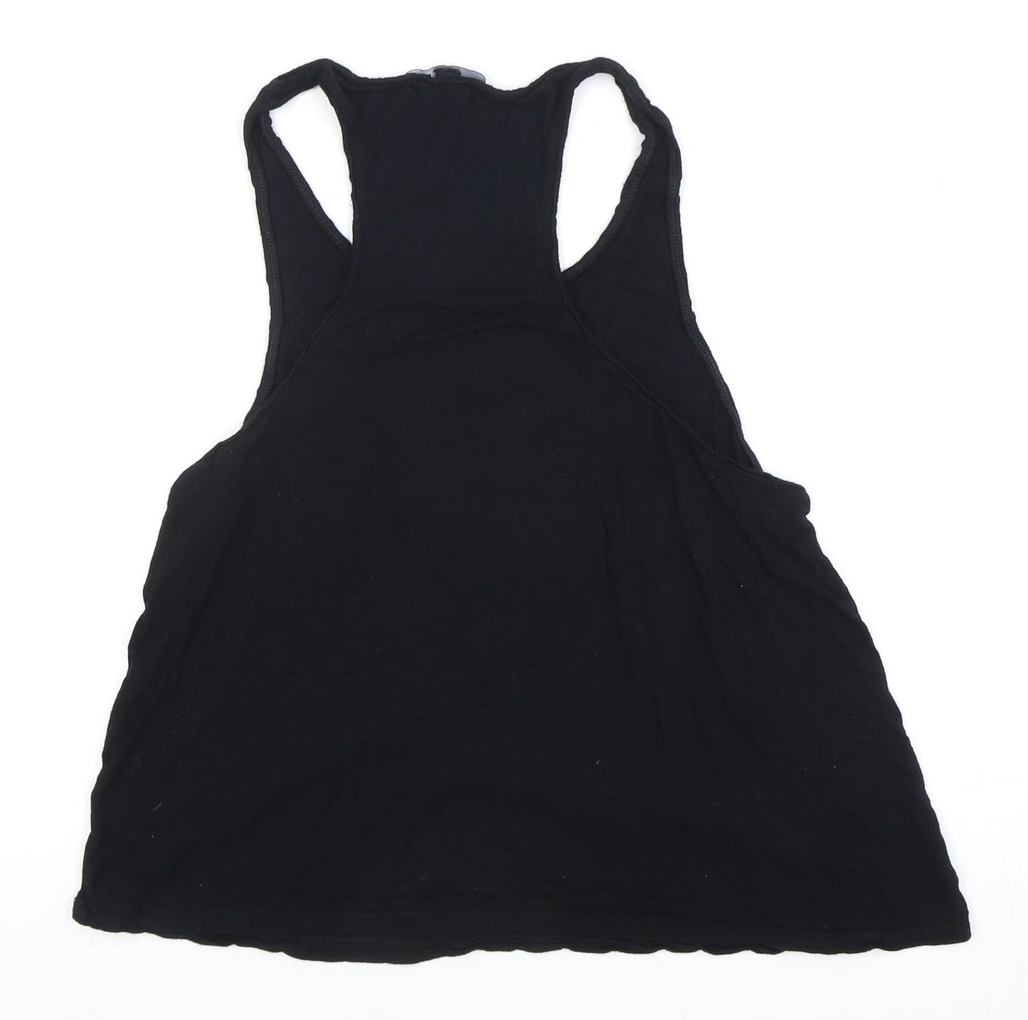 Womens UK Size XS TALLY WEiJL Black Basic Tank