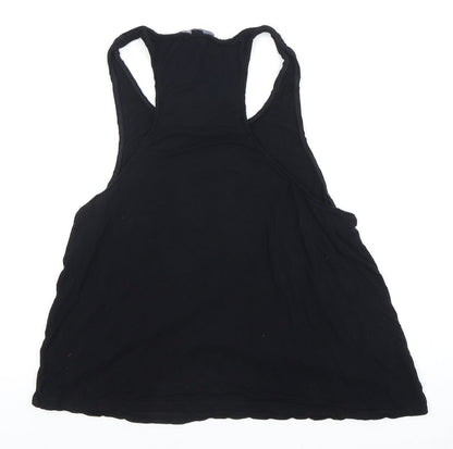 Womens UK Size XS TALLY WEiJL Black Basic Tank