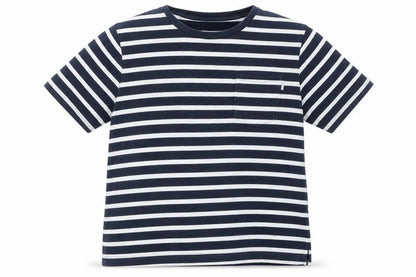 Front view of Peter Werth unisex striped t-shirt, size 12