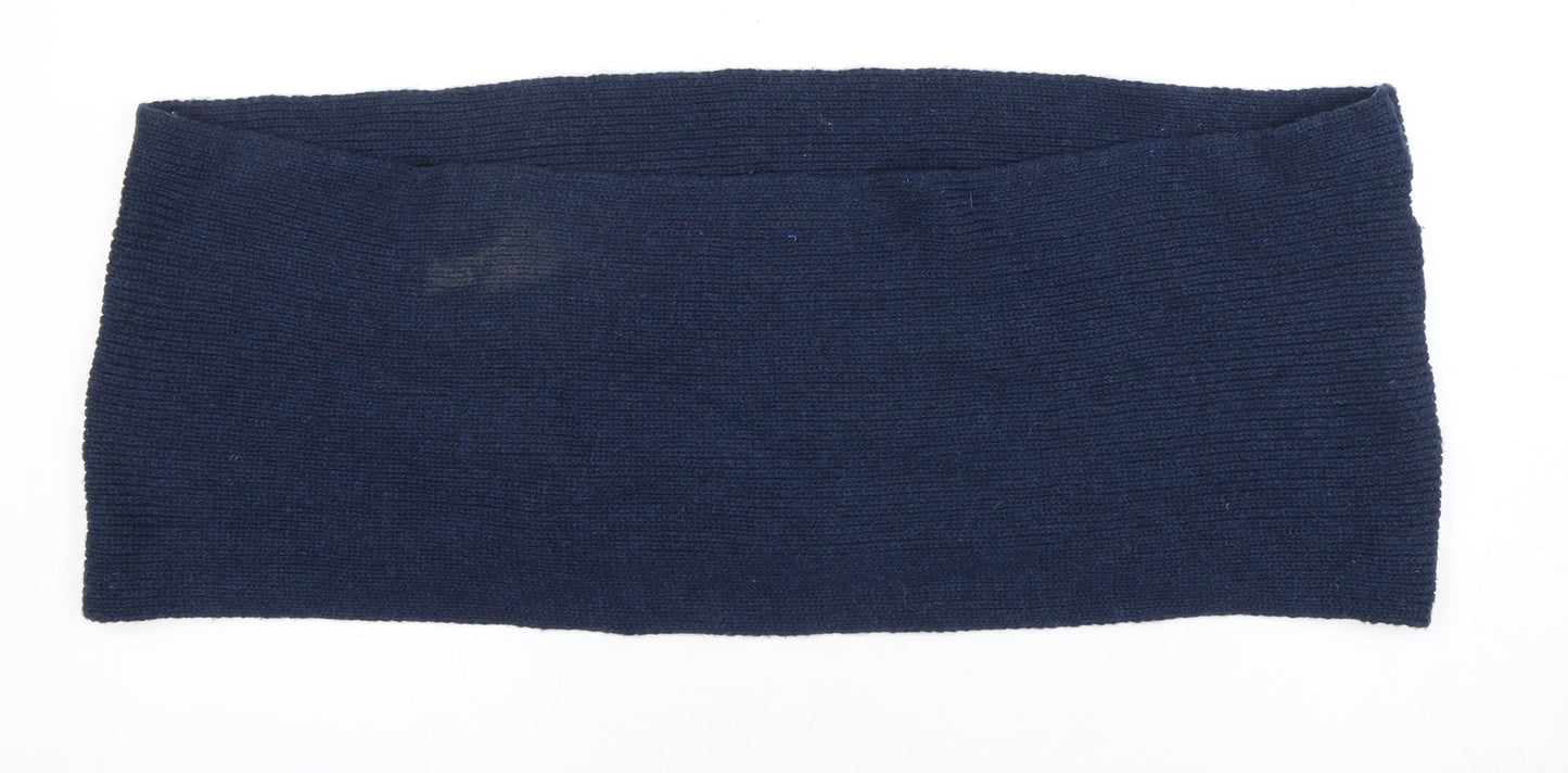 TU Unisex Blue Wool Cowl/Snood Scarf - Winter Essential