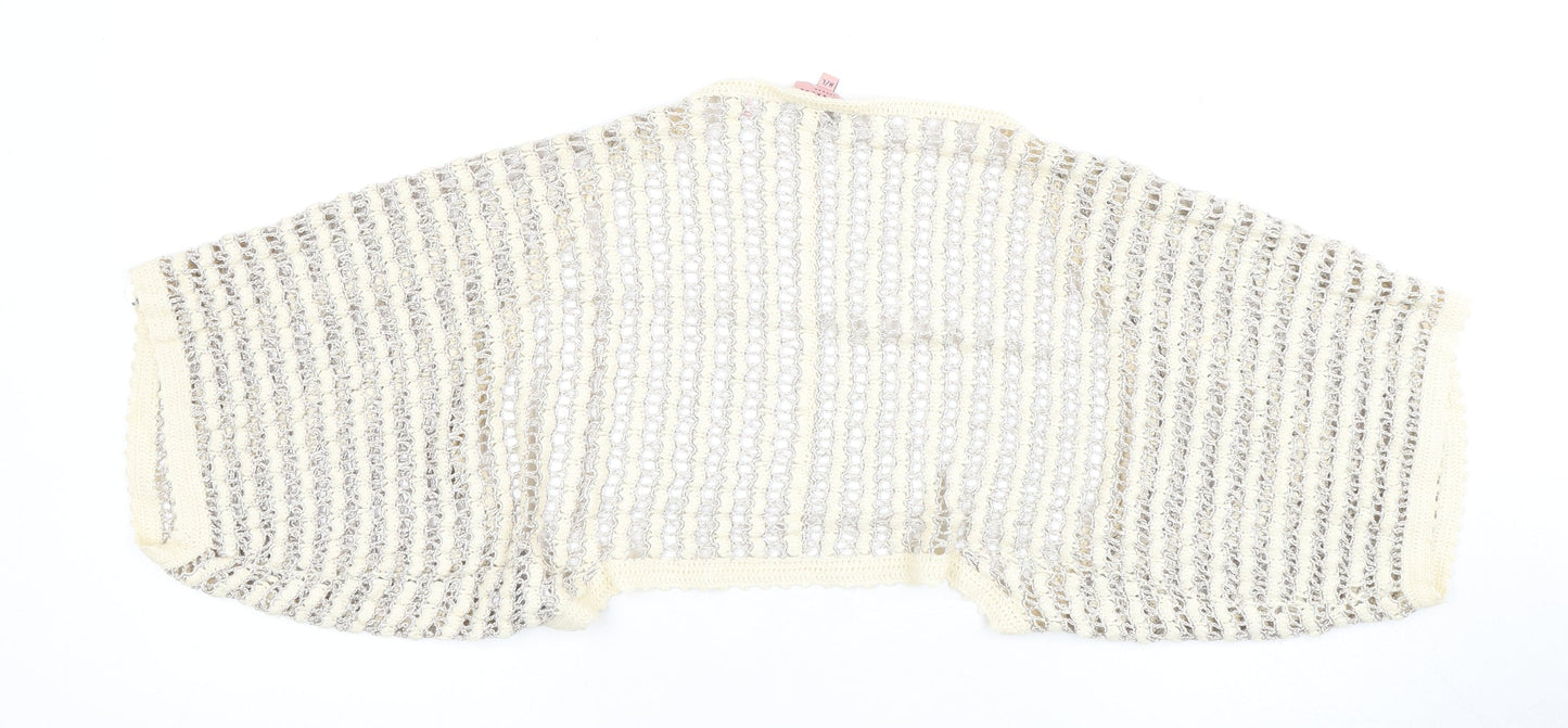 Womens UK Size M Ted Baker Ivory Shrug Jumper