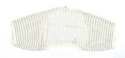 Womens UK Size M Ted Baker Ivory Shrug Jumper