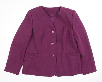 Honor Millburn Women's Purple Blazer Size 16