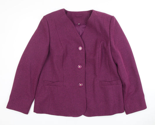 Honor Millburn Women's Purple Blazer Size 16