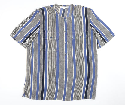Womens UK Size 12 Windsmoor Blue Basic Button-Up