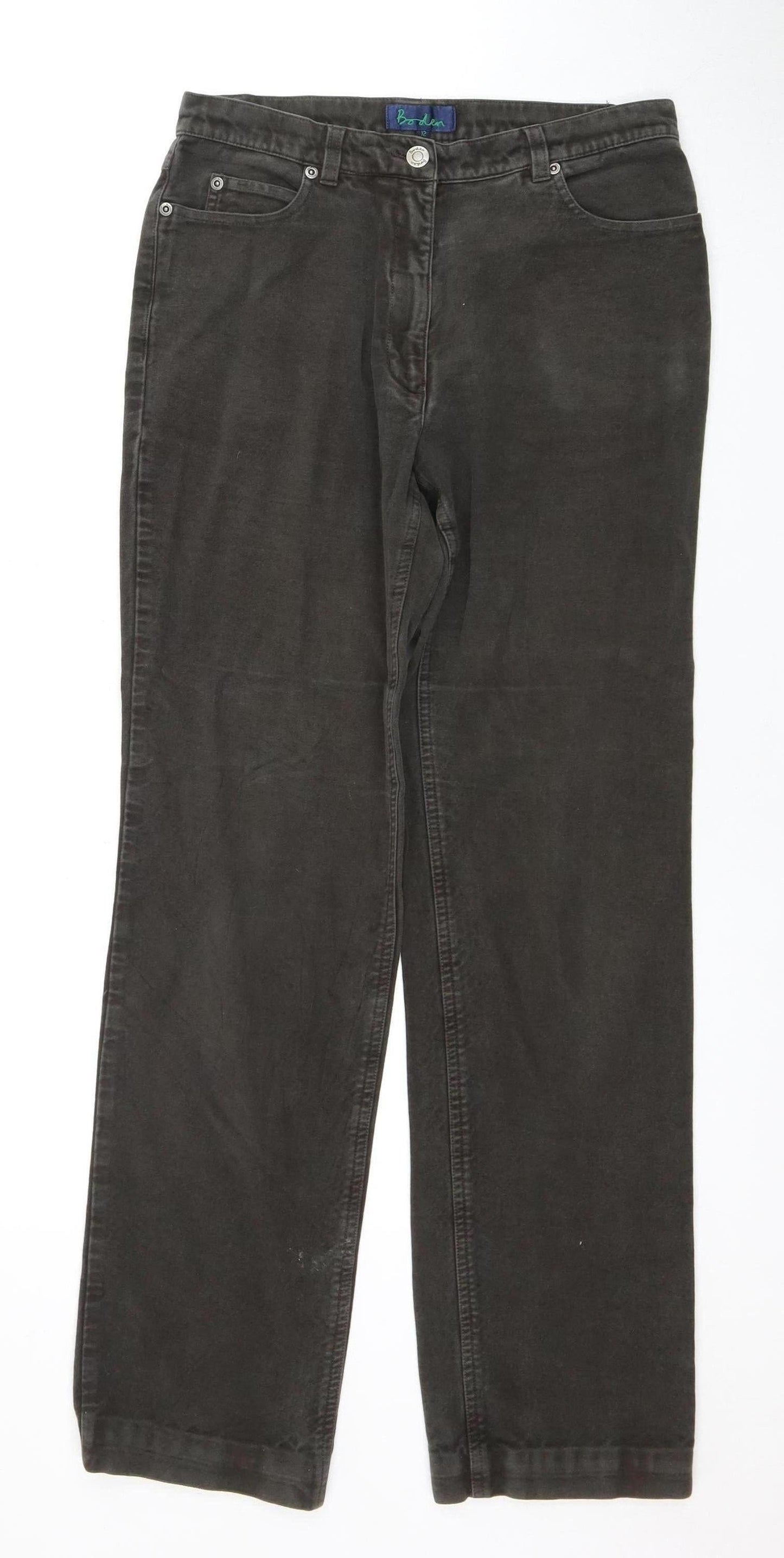 Boden Women's Black Straight Trousers Size 12