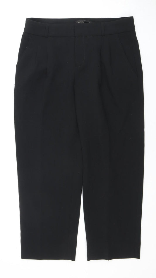 Banana Republic Black Women's Petite Trousers Size 4
