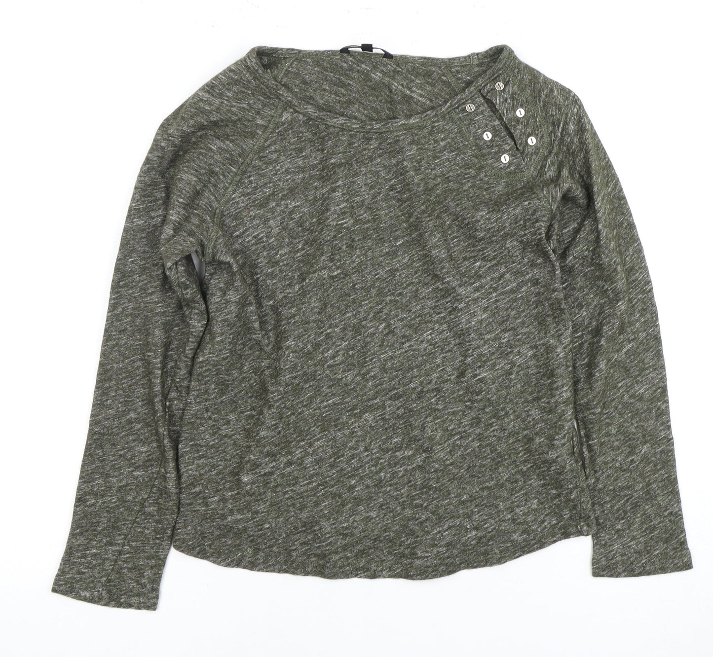 Womens UK Size 8 Mistral Green Basic T-Shirt