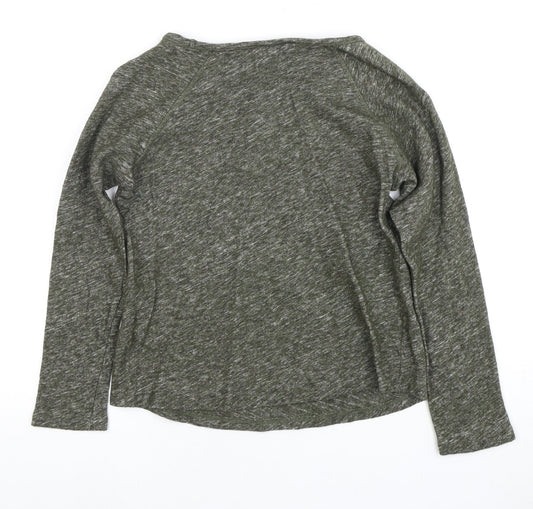 Womens UK Size 8 Mistral Green Basic T-Shirt