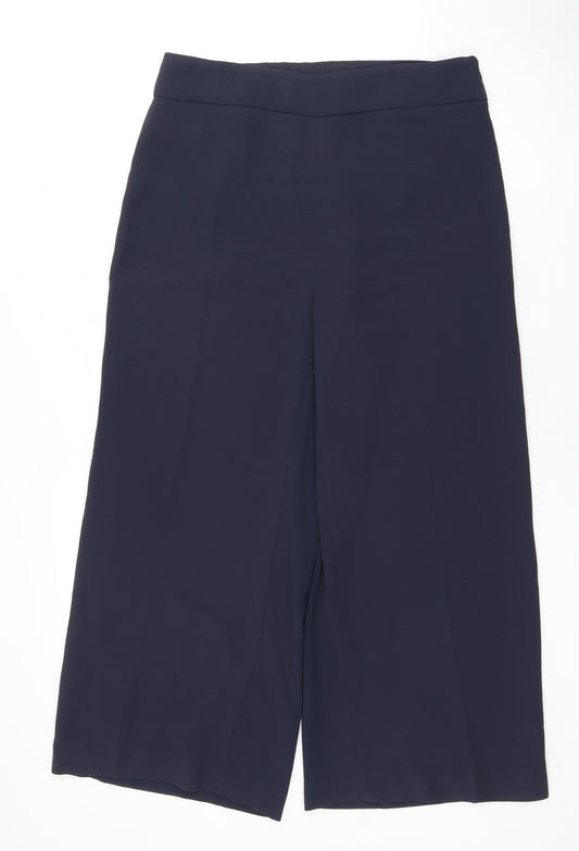 Laura Ashley Women's Blue Straight Trousers Size 12