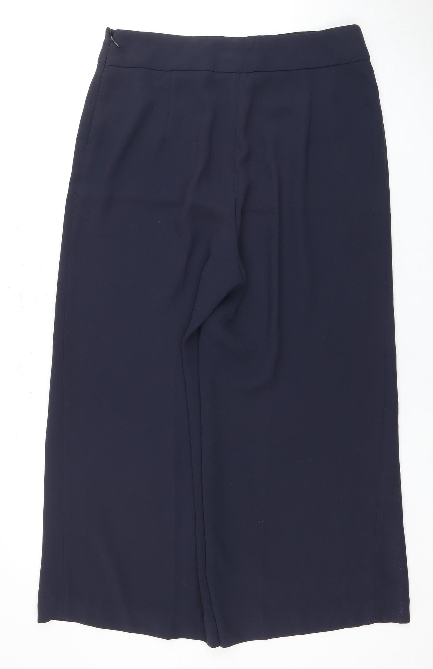 Laura Ashley Women's Blue Straight Trousers Size 12