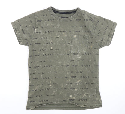 Firetrap Boys Green London Theme T-Shirt 11-12 Years